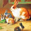 Rabbits paint by numbers