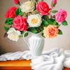 Roses Vase paint by numbers