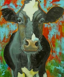 Vintage Cow paint by numbers