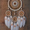 White Dream Catcher paint by numbers