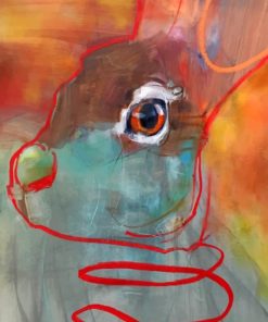 Abstract Bunny paint by numbers