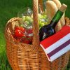 Aesthetic French Picnic Basket paint by numbers