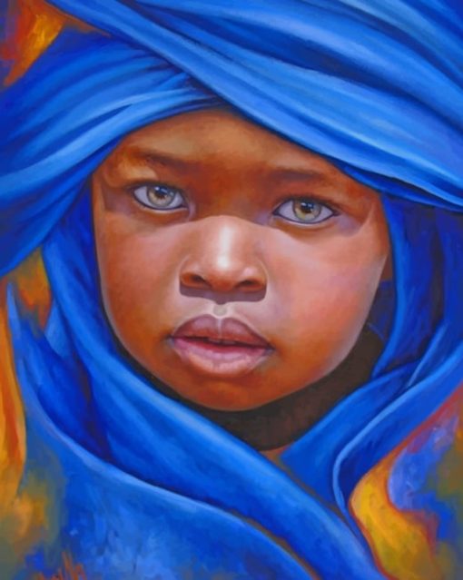 African Boy Paint by numbers