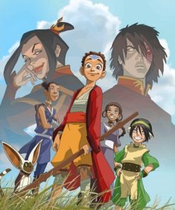 Avatar The Last Airbender Squad Anime Paint by numbers