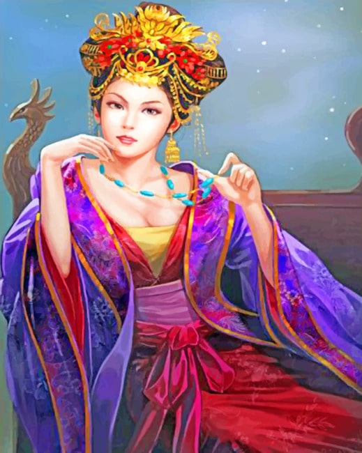 beautiful chinese girls paintings