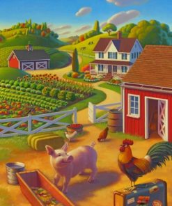 Beautiful Farm paint by numbers