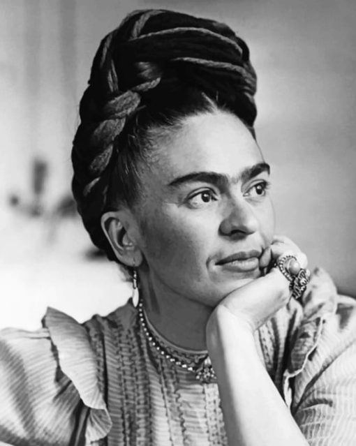 Black And White Frida Kahlo Paint by numbers