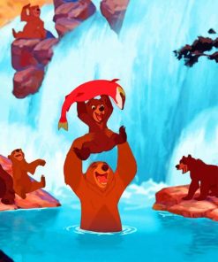 Brother Bear In Water paint by numbers