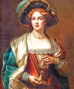 Portrait Of A Noblewoman Cesare Auguste Detti Paint by numbers