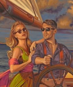 Aesthetic Couple Peregrine Heathcote paint by numbers