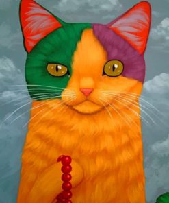 Colorful Cat Paint by numbers