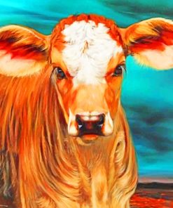 Aesthetic Cow paint by numbers