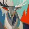 Pop Art Elk paint by numbers