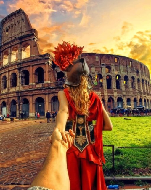 Follow me To Colosseum Italy paint by numbers