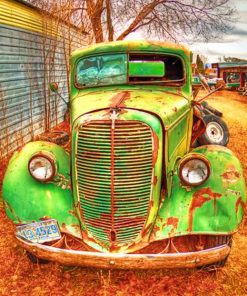 Green Farm Truck paint by numbers