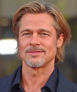 Handsome Brad Pitt Paint by numbers