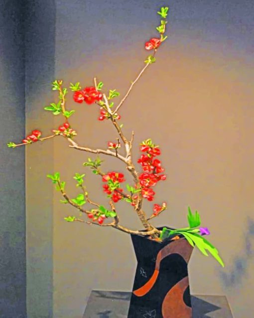 Ikebana Exhibition paint by numbers
