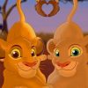 King Simba And Nala Love paint by numbers