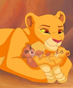 Lion King Cubs paint by numbers