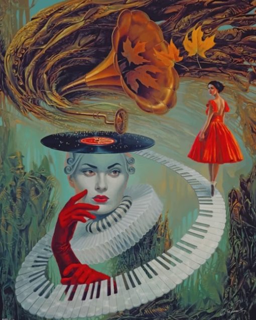 Michael Cheval Sounding Silence paint by numbers