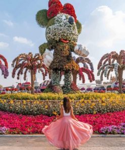 Minnie Mouse Floral Design paint by numbers