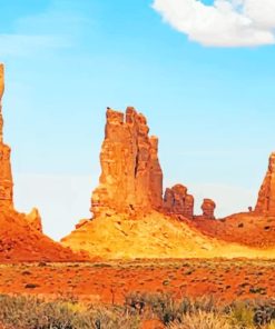 Monument Valley Desert paint by numbers