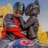 Motocross Couple paint by numbers