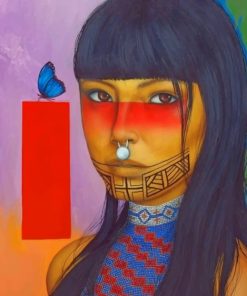 Native Woman Paint by numbers