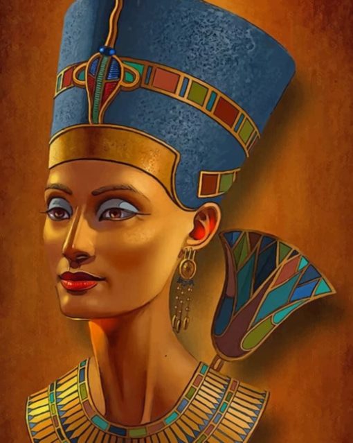 Nefertiti Egyptian Queen paint by numbers
