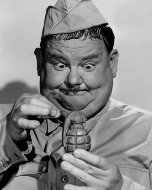 Oliver Hardy Great Guns paint by numbers