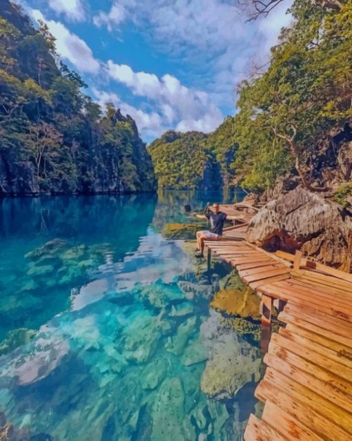 Palawan Island paint by numbers
