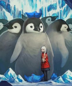 Anime Penguins paint by numbers