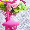 Pink Bike Flowers paint by numbers