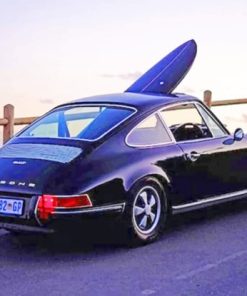 Black Porsche 911 Paint by numbers