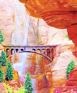 Radiator Springs Cascade paint by numbers