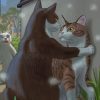 Romantic Cats paint by numbers
