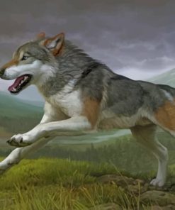Running Wolf Paint by numbers