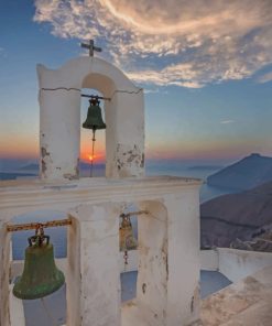Santorini By Sunrise paint by numbers