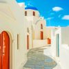 Santorini Streets paint by numbers