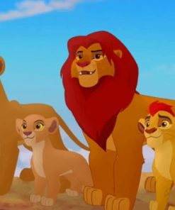 Simba And Children paint by numbers