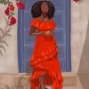 Stylish African Woman paint by numbers