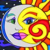 Sun And Moon Paint by numbers