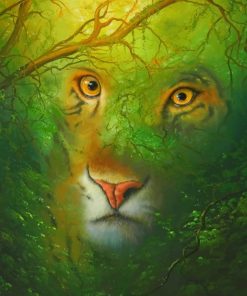 Tiger Eyes Nature Paint by numbers