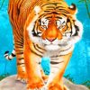 Aesthetic Tiger paint by numbers
