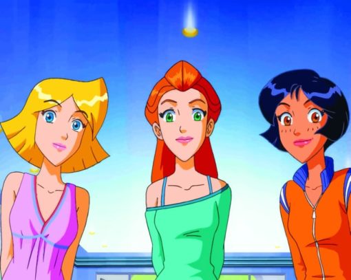 Totally Spies Girls paint by numbers
