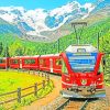 Train Scenery Switzerland paint by numbers