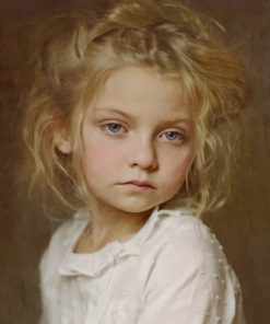 Vintage Blond Girl paint by numbers