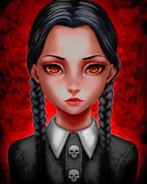 Wednesday Addams Paint by numbers