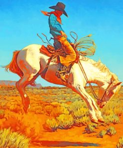 Western Native On Horse paint by numbers