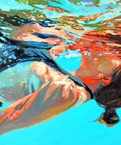 Woman In The Water Paint by numbers